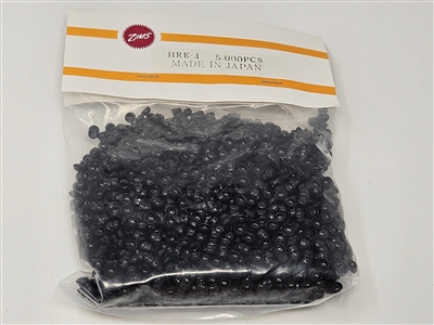 4mm Paste-On Black Half Round Plastic Eyes (Bulk Pack 5,000 pieces)