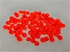 8mm Paste-On Orange-Red Half Round Plastic Eyes (144 pieces)