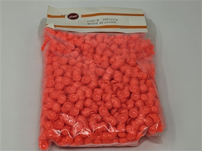 8mm paste-on orange-red half round plastic eyes bulk 5000 pieces amigurumi crochet crafts