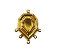 Centerpiece Pendant Gold Tone Metal Jewelry Charms Findings