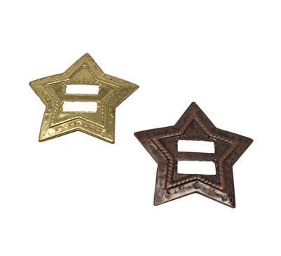 Star Shaped Metal Western Concho Slide