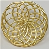 Gold Tone Metal Spring Coil Spiral, 4 ct bag