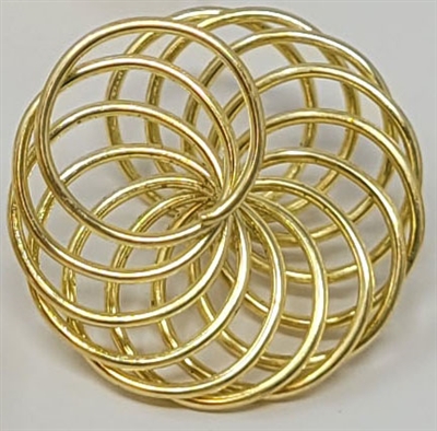 Gold Tone Metal Spring Coil Spiral, 4 ct bag