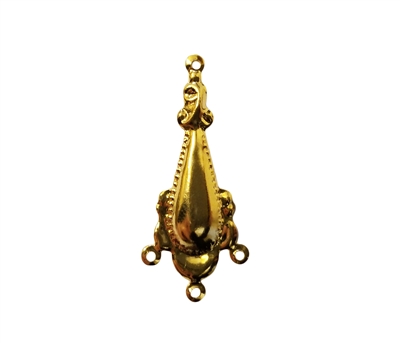 Drop Pendant Gold Tone Metal Jewelry Charms Findings