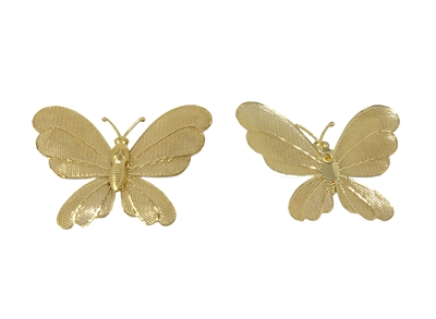 Gold Filigree Butterfly Charms