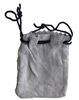 3" Genuine Suede Leather Drawstring Jewelry Pouch