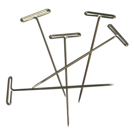 T-Pins, Metal Pins for Macrame & Sewing, 1 Inch Long (27mm) (1