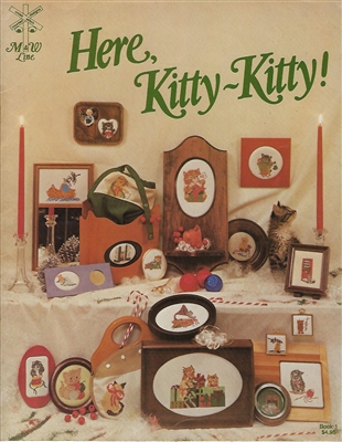 Here, Kitty-Kitty Cross Stitch Book