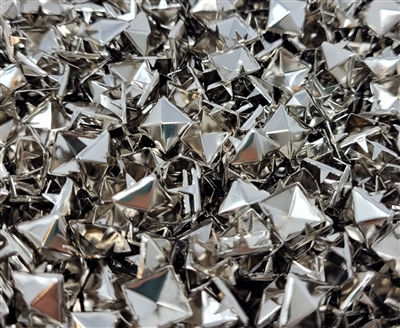9mm Square Pyramid Domed Nailheads Decorative Metal Studs, 12 ct