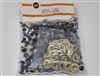 Zim's 15mm Clear Standard Plastic Safety Eyes (Bulk Pack of 72 pair)