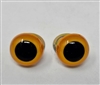 Zim's 18mm Yellow Owl Eyes Plastic Safety Eyes (8 pair)
