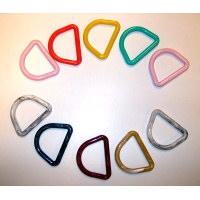 100ct 3" Plastic D-Rings - Assorted Colors