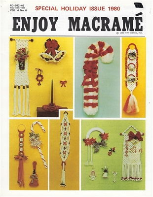 Enjoy Macrame November/December 1980 craft supply from King's Kountry