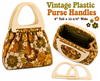 Large Dee Plastic Purse Handles