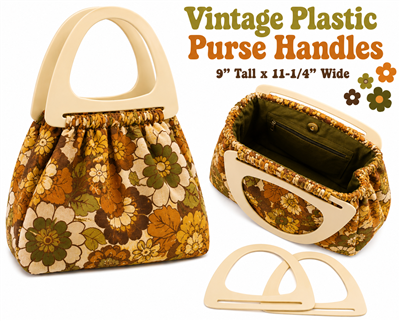 Large Dee Plastic Purse Handles