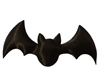 Black Bat Puffins Padded Satin Applique (10 pieces)
