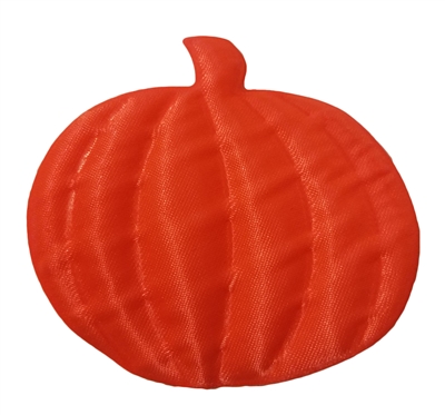 Orange Pumpkin Puffins Padded Satin Applique (10 pieces)