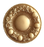 Ivory & Gold Grecian Round Medallion Craft Accent
