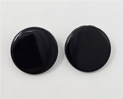 Zim's 20mm round black flat plastic sew-on safety eyes 6 pair amigurumi crochet