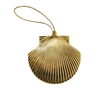 Gold Plastic Seashell Ornament