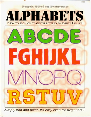 Patch 'N' Paint Patterns Alphabets