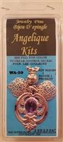 Angelique Kits Purple Gemstone Angel Beaded Jewelry Pin