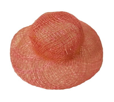 3" Natural Sinamay Woven Hat for Dolls