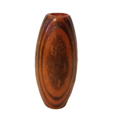 45mm x 22mm Burnt Maple Oval Beads 4ct Bag
