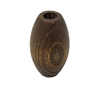 63mm x 38mm Oval Wood Grain Beads, 4 ct bag