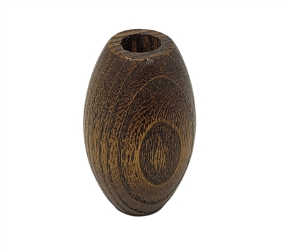 63mm x 38mm Oval Wood Grain Beads, 4 ct bag