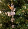 6" Clear Acrylic Angel Christmas Ornament