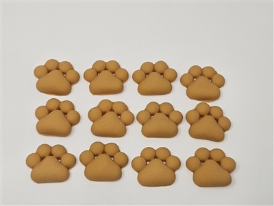 Zim's animal palms tan 38mm plastic pieces, 12 pcs, for amigurumi and stuffed animal crafts