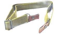 Green AK/SKS Sling with Leather Tabs - NEW