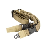 27096  Two or One Point Heavy Duty Bungee Rifle Sling  <font color='green'>Green</font> ,or <font color='tan'>Tan</font>