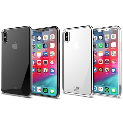 iLuv Metal Care Soft Flexible Clear Lightweight Case for iPhone XR