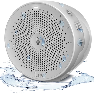 iLuv AUDCLKSHWRWH Aud Click Shower Speaker w/Alexa