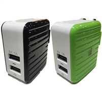 LAX Gadgets Dual USB 3.4 Amp Travel Wall Charger