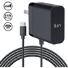 iLuv IAD545CULBK 45W USB Type-C Faster AC Adapter with 6ft Cable