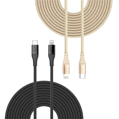 iLuv ICB278 Lightning to USB-C Cable (10ft)