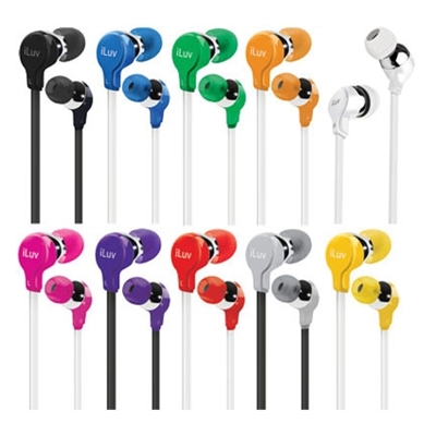 iLuv IEP314 Party OnEarphones with Flat Wire