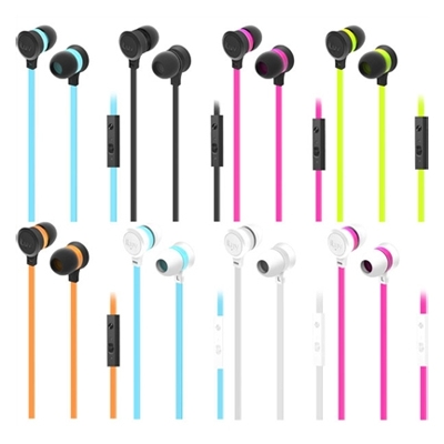 iLuv IEP336 Neon Sound High-Performance Earphone w/SpeakEZ Remote for Smartphones