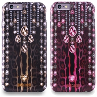 Puro Just Cavalli Antishock Leopard Crystal Cover for iPhone 6/6S