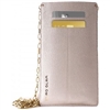 Puro Glam Universal Pouch W/Gold Chain Ecoleather 2 Card Slot Pearl XL