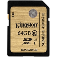 Kingston SDA10/64GB 64GB SDHC Class 10 Flash Card
