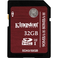Kingston SDA3/32GB 32GB SDHC Class 3 Flash Card