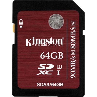 Kingston SDA3/64GB 64GB SDHC Class 3 Flash Card