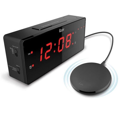iLuv TimeShaker Wow 1.4" Jumbo LED Dual Alarm Clock