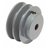 2AK25 1/2" Inch Bore 2 Grooves cast iron Solid Pulley with OD 2.5" inch ID 1/2" Inch for V-belts  size 4L, 5L