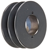 2AK46H Bushed Solid Sheave Pulley with 4.6" OD, Double Groove Pulley 2AK46H  for V-belts size 4L, A, AX,  2AK46H OD 4.6"