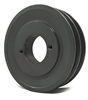 2AK49H Bushed Solid Sheave Pulley with 4.9" OD Double Groove Pulley 2AK49H  for V-belts size 4L, A, AX,  2AK49H OD 4.9"